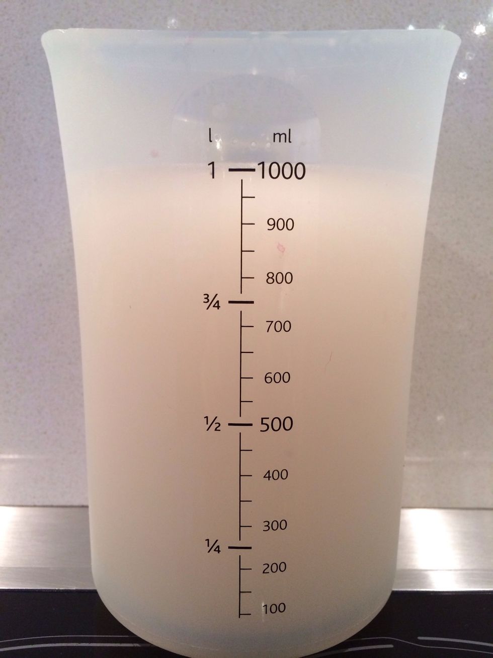Making the brine if you are using yeast:  Water 1 liter + 2TBsp kosher salt + 1TBsp  sugar + 10g bakers yeast