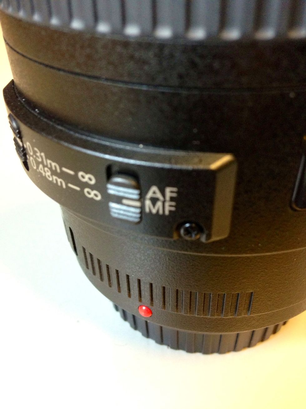 Many lenses have a switch to change from Auto Focus to Manual Focus. Manual Focus allows you to change the focus yourself, use this if you want more control on the sharpness of your shots.