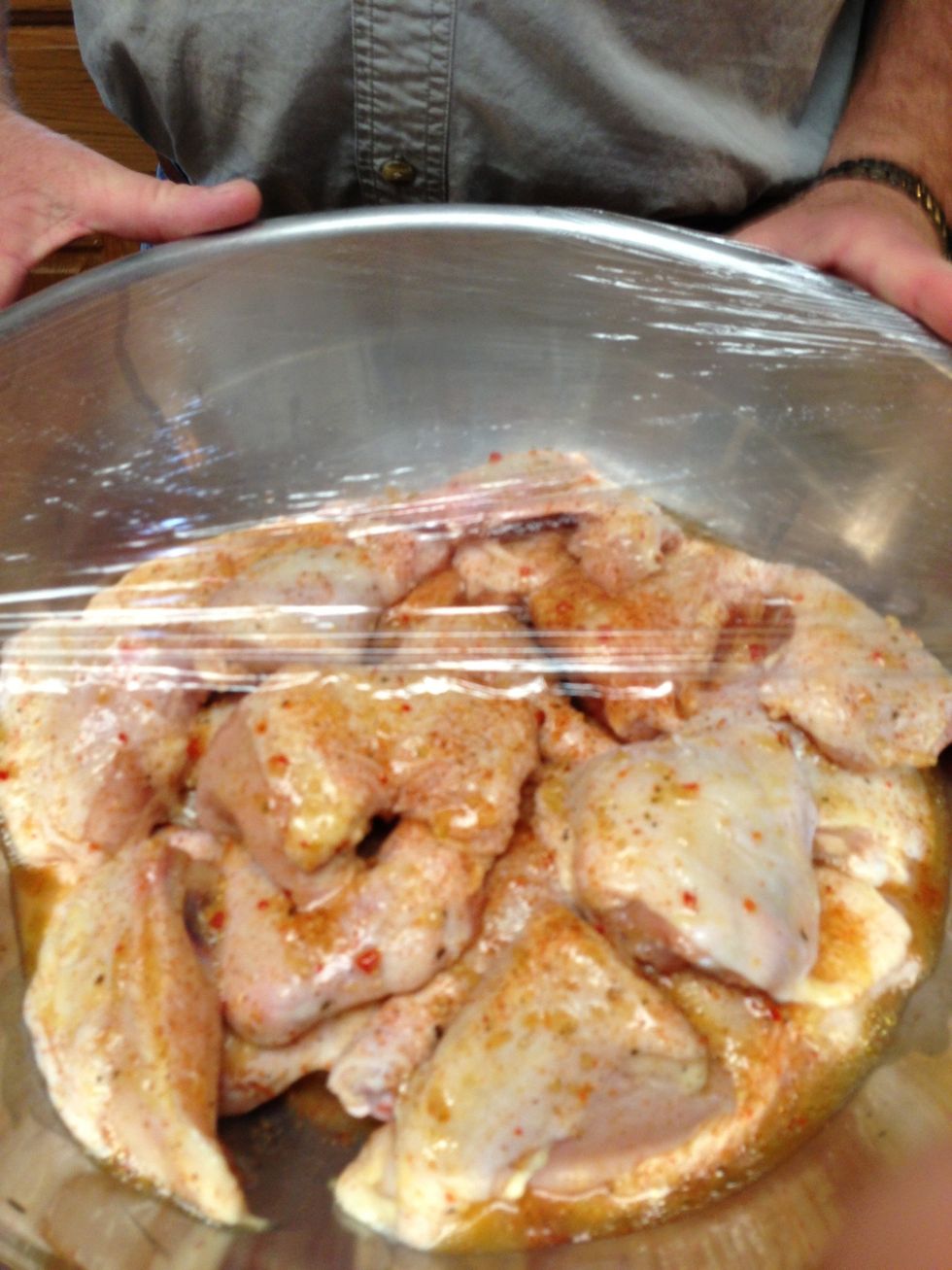 Marinade your chicken for 2 to 3 hours in the refrigerator
