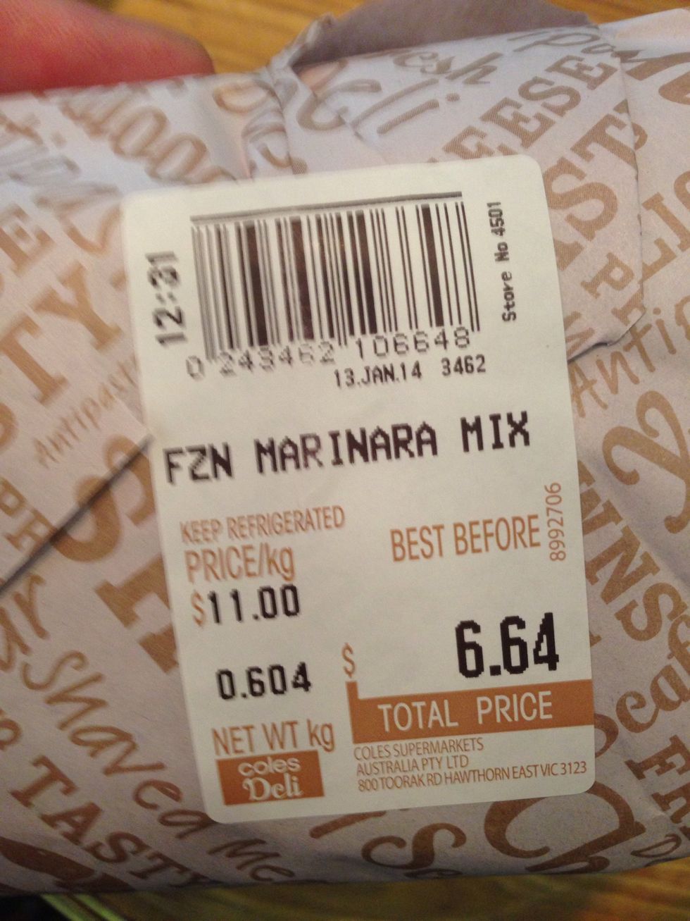 Marinara mix (sea food mix )