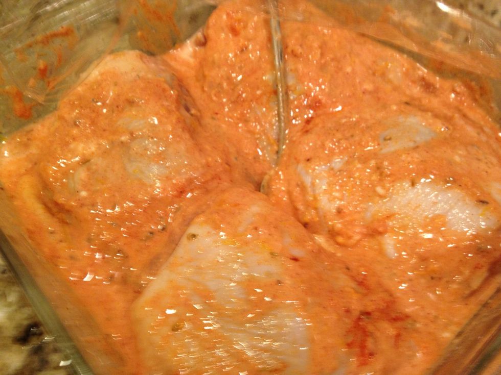 Marinate the chicken overnight