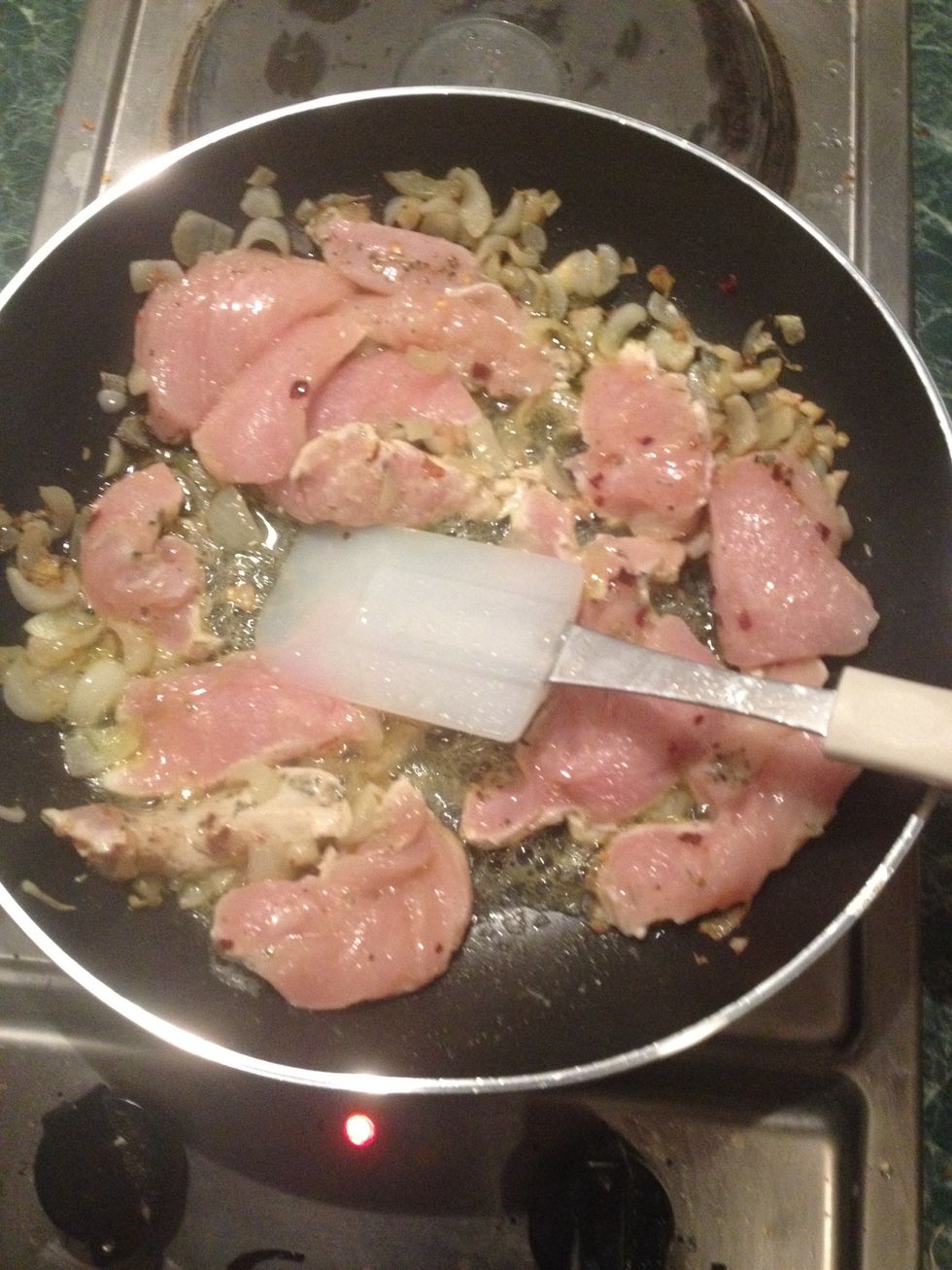 ... Marinated chicken...