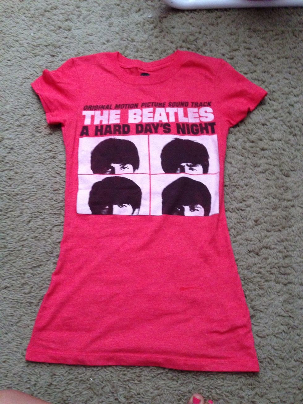 Mark a line on how short you want it to be. (This one was longer than my waist and I wanted exactly where my waist was).