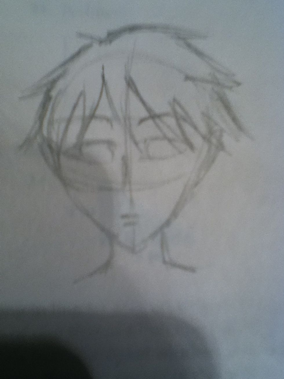 Mark in the hair. Do whatever style you want! You can draw my original character. But give me credit if you use my character as your reference. :)