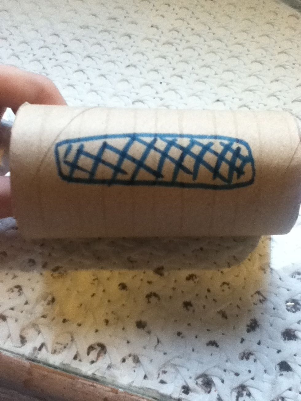 Mark out a rough rectanglur shape.