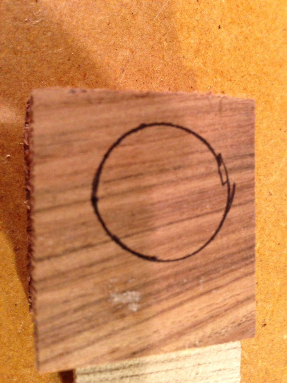 Mark ring outline , go bigger than you think because once it's gone you can't add it back.