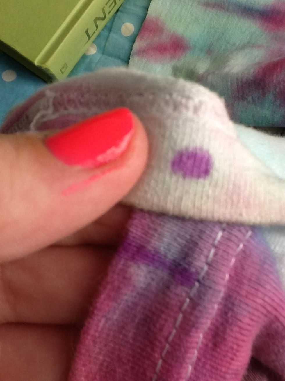 Mark the 2 edges when you pulled really right that you're going to cut to make it smaller (I'll put a video in if a lot of people don't understand)