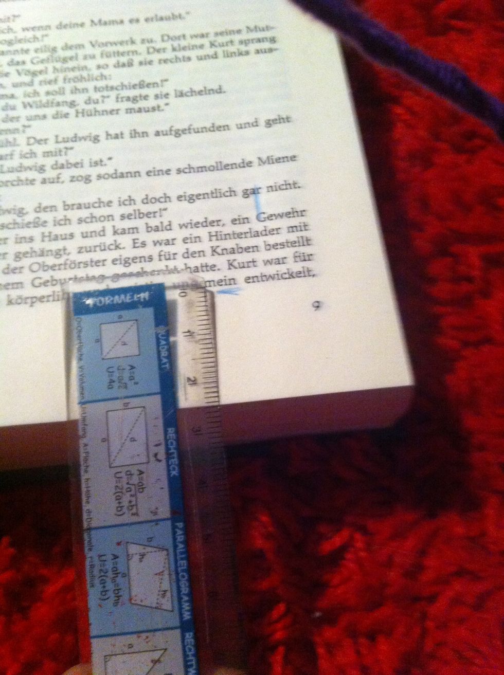 Mark the frame with a pencil