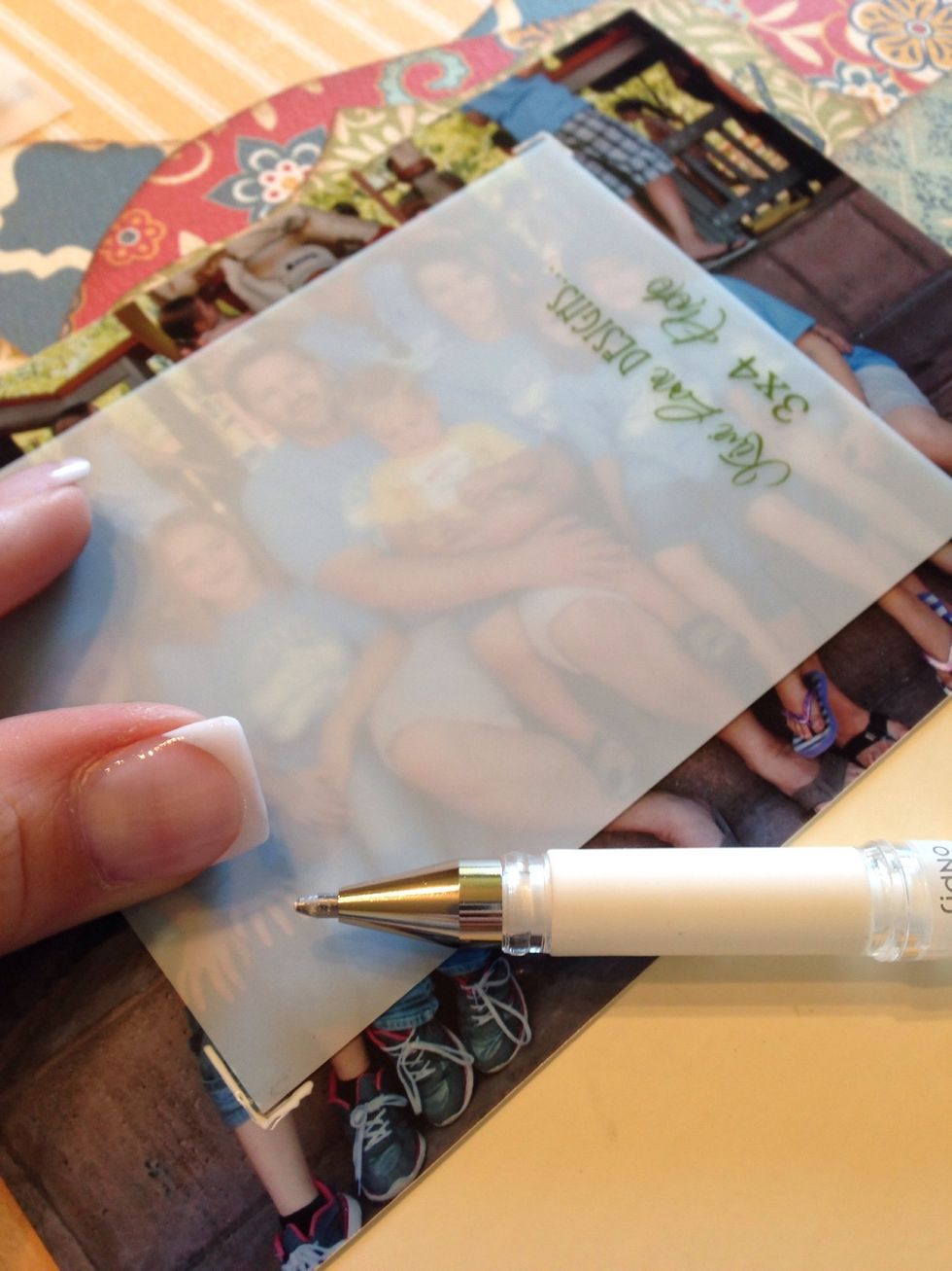 Mark two corners that are opposite of each other where you would like to crop your photo.