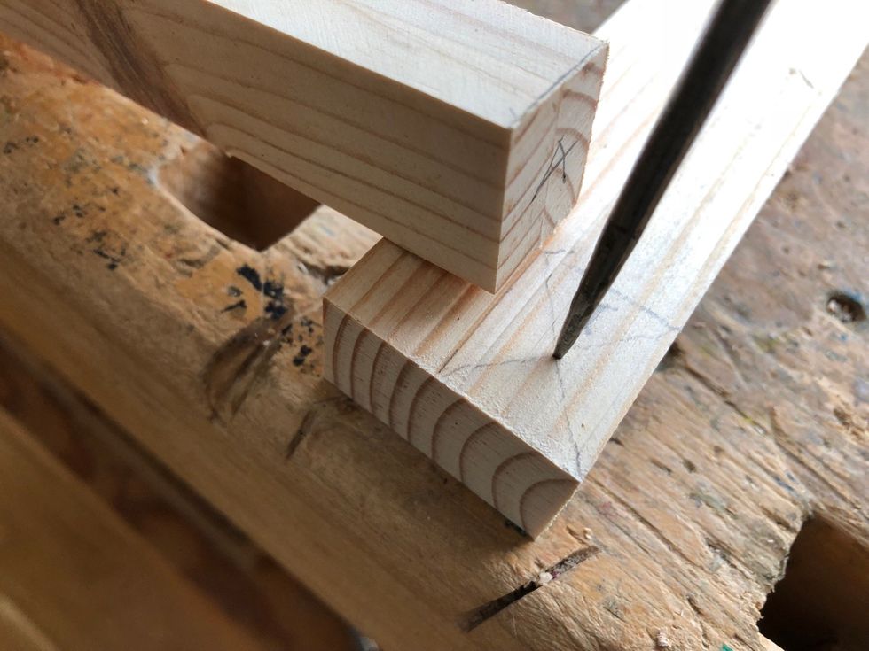 Markera med syl / ritspets