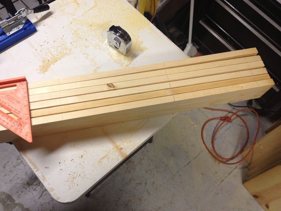 Marking lines for more pocket holes