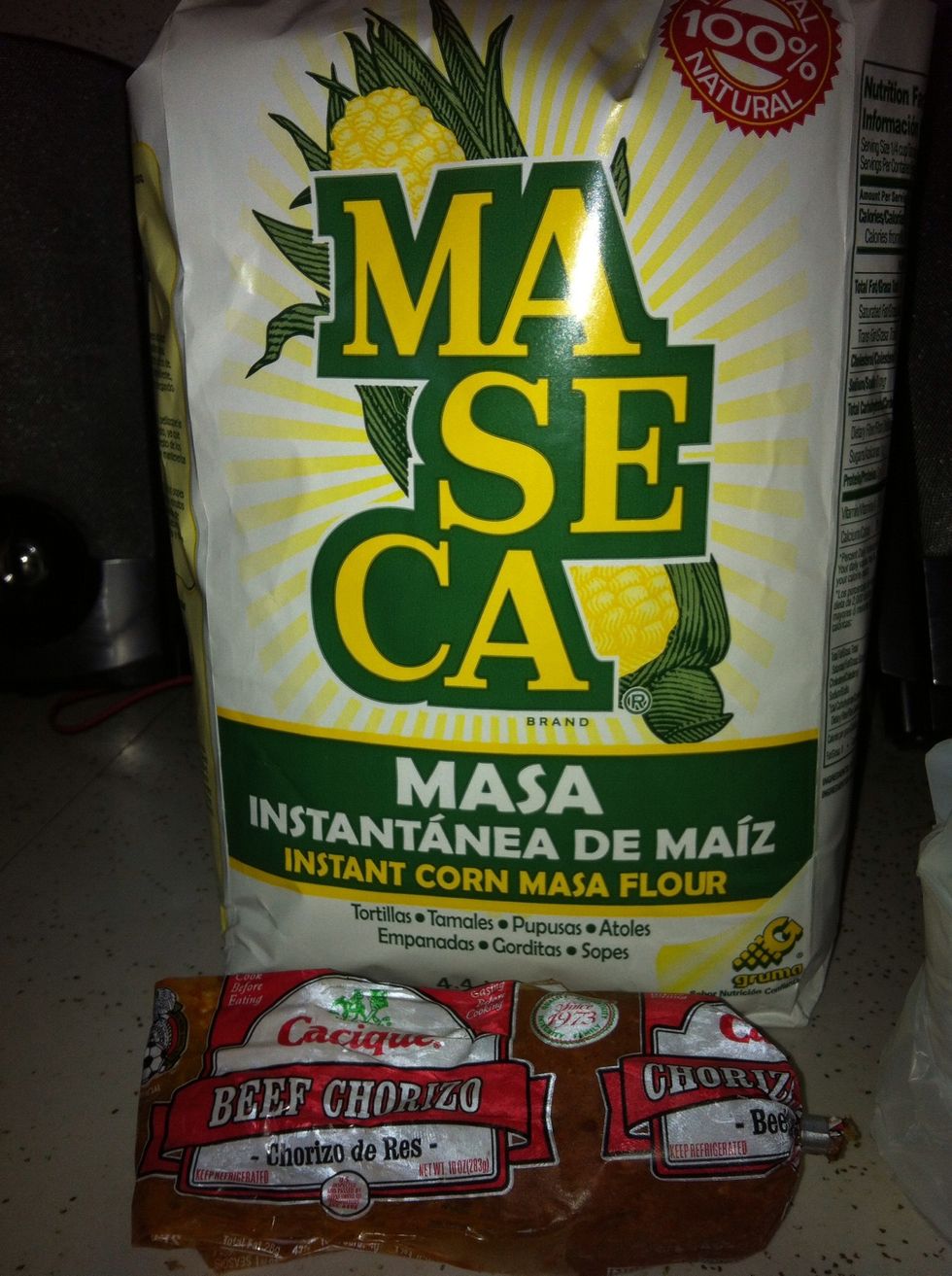 Masa and beef chorizo
