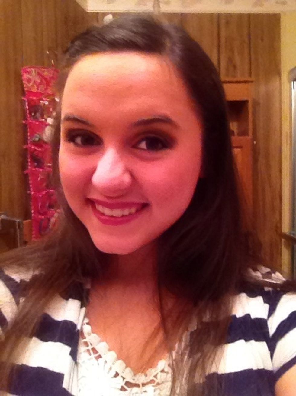 Mascara, lipstick, and lipgloss and you are ready to go! :)
