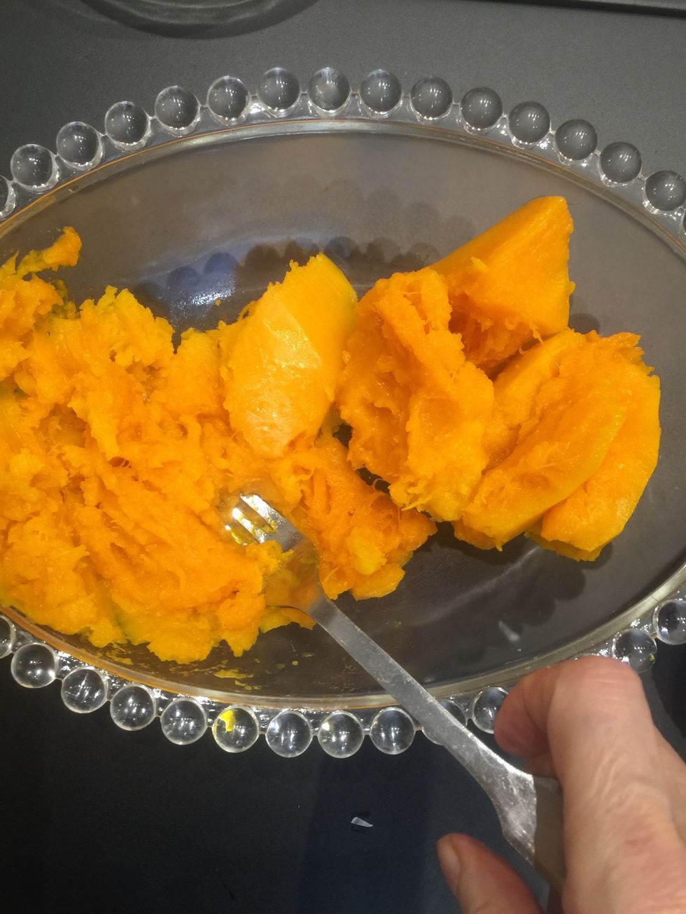 Mash 1 cup pumpkin