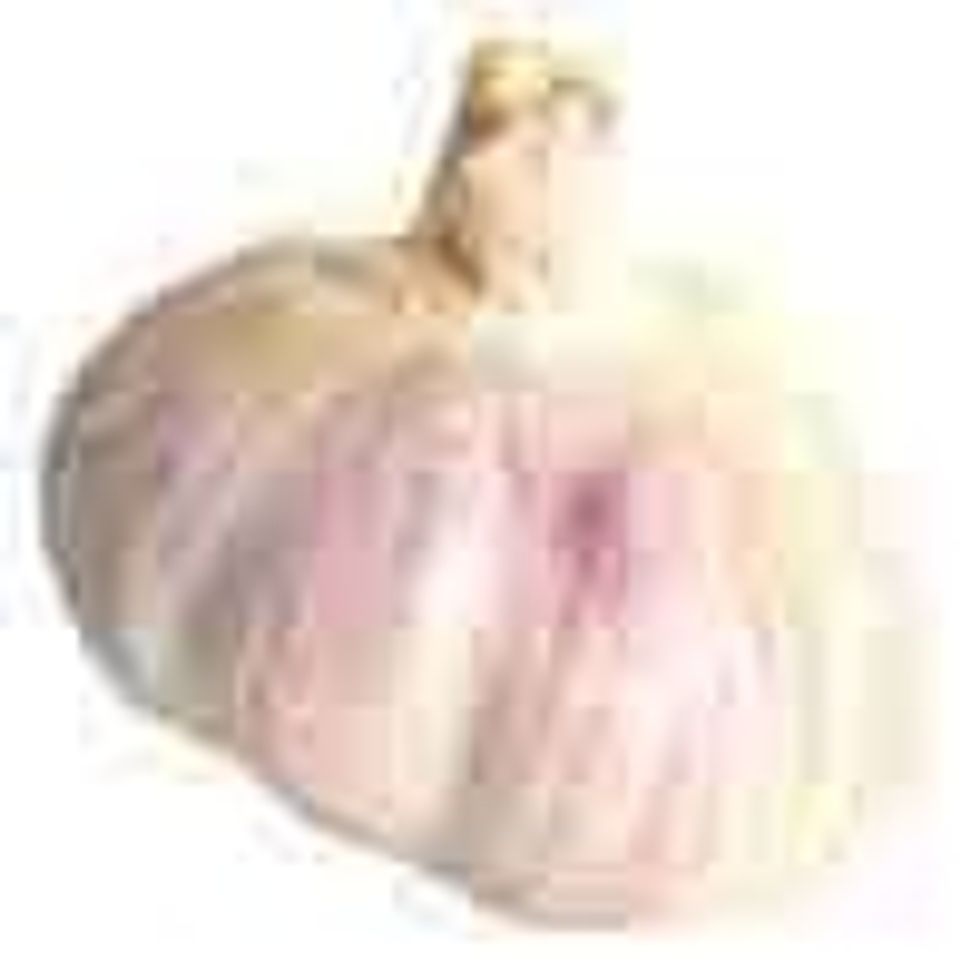 Mash, grate, press or mince your garlic (or buy pre-chopped.). I use at least four large cloves but then again I add garlic to everything. (Vons picture again.)