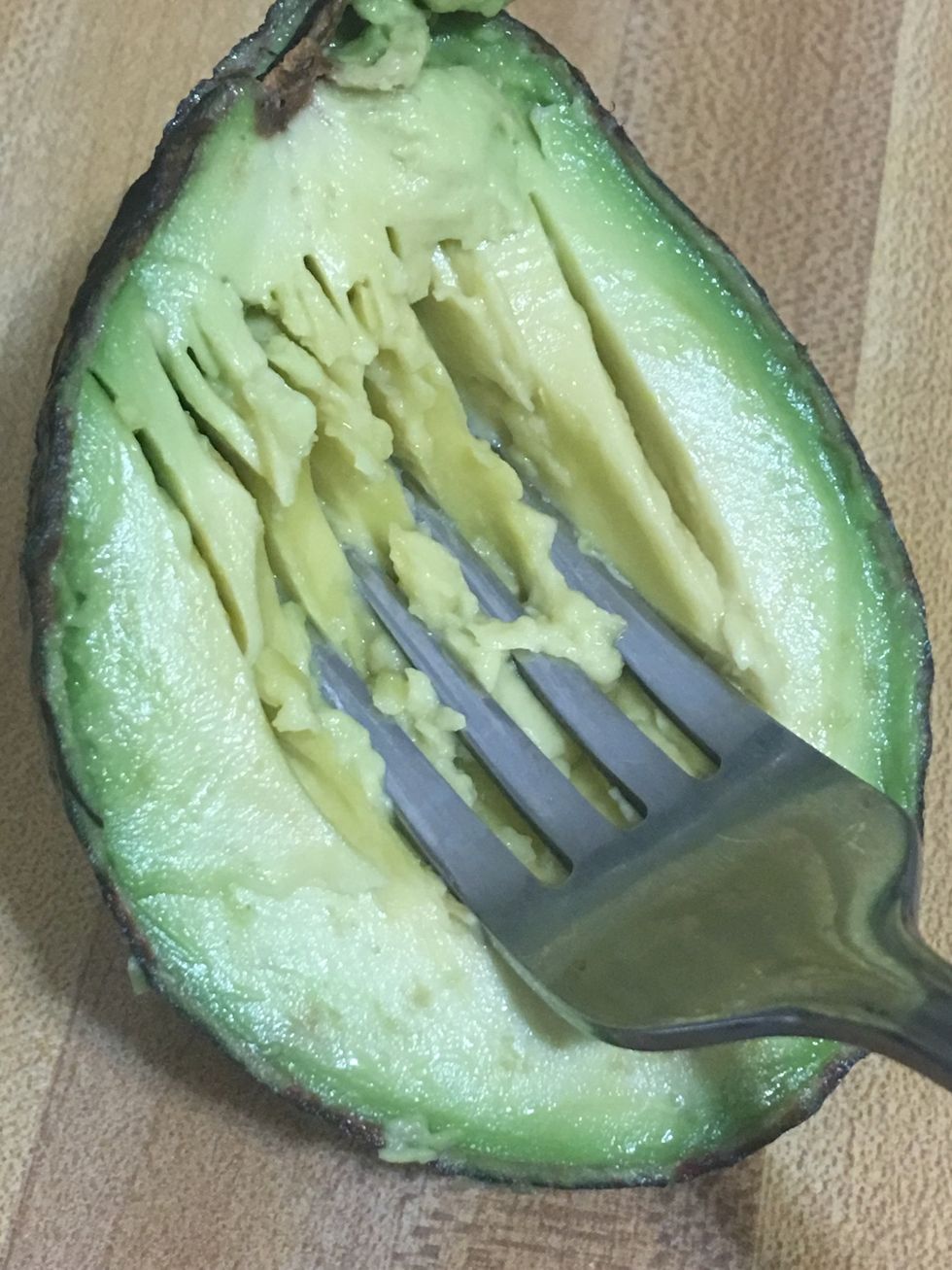 Mash the avocado