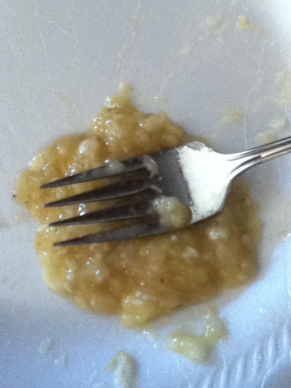 Mash the bananas,