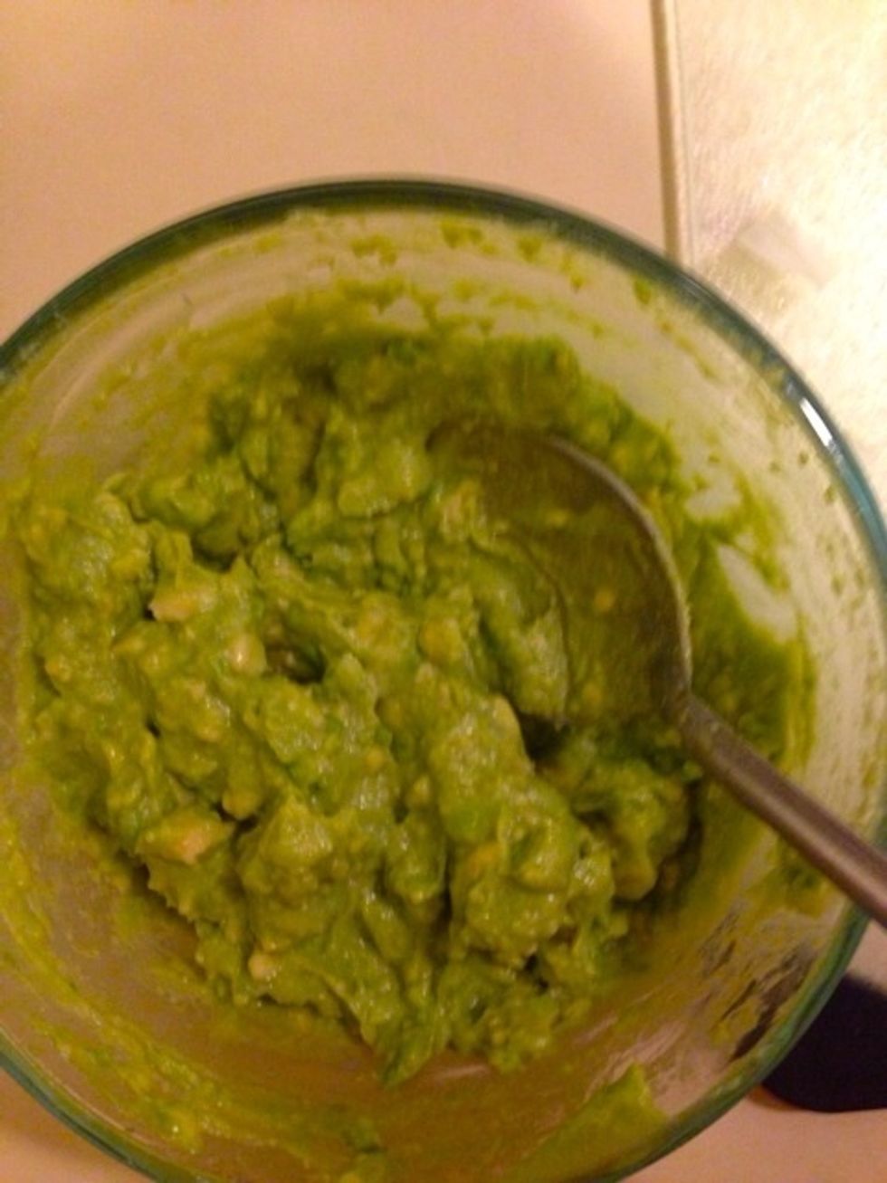 Mash up the avocado
