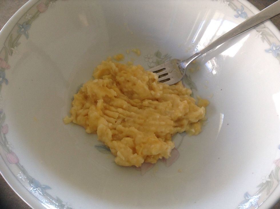 Mash up the banana