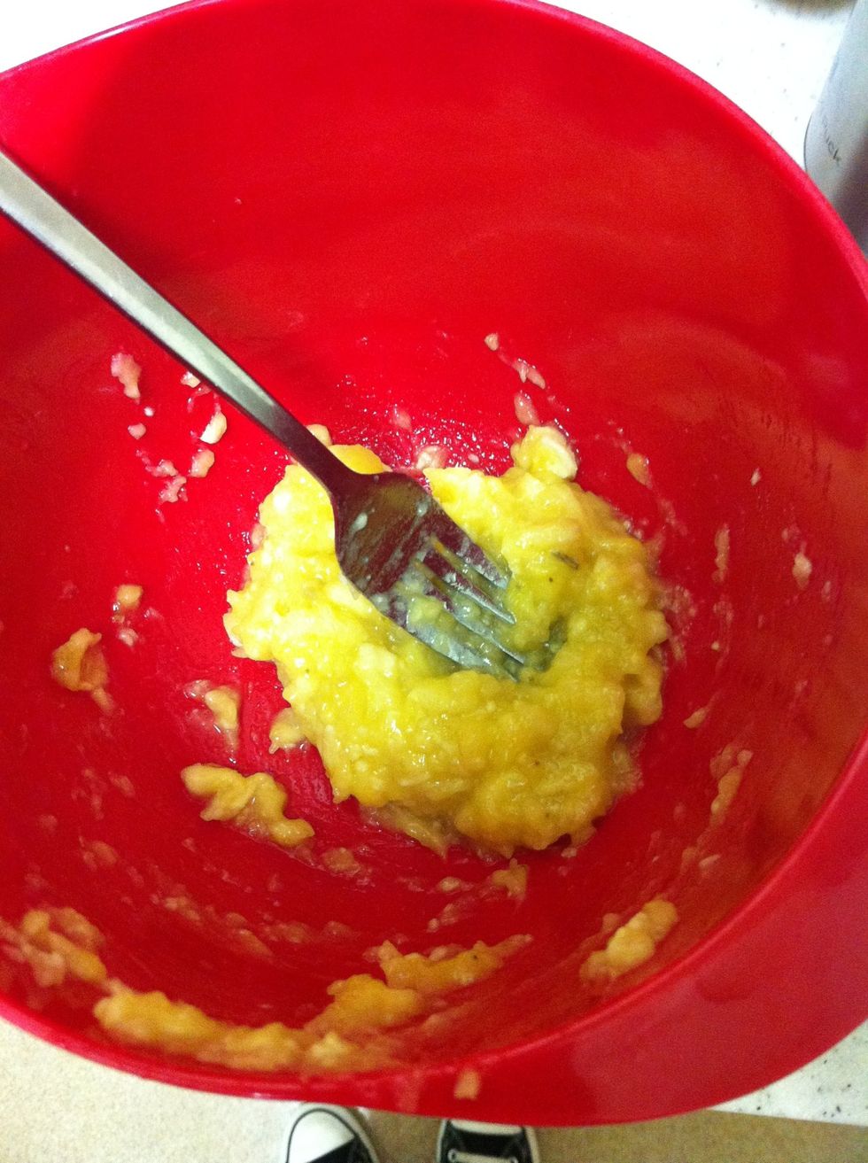 Mash up the banana