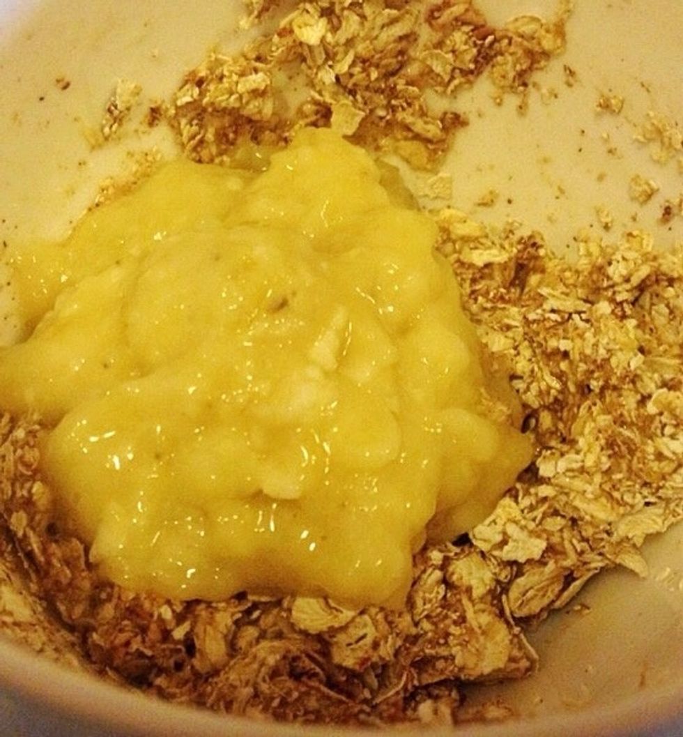 ..mashed banana (3/4)..