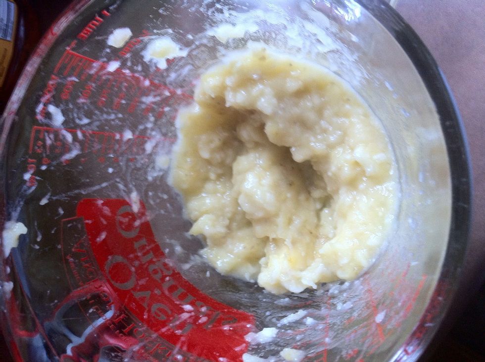 Mashed bananas. If you have some Harry Chapin to listen to now, it's more fun.