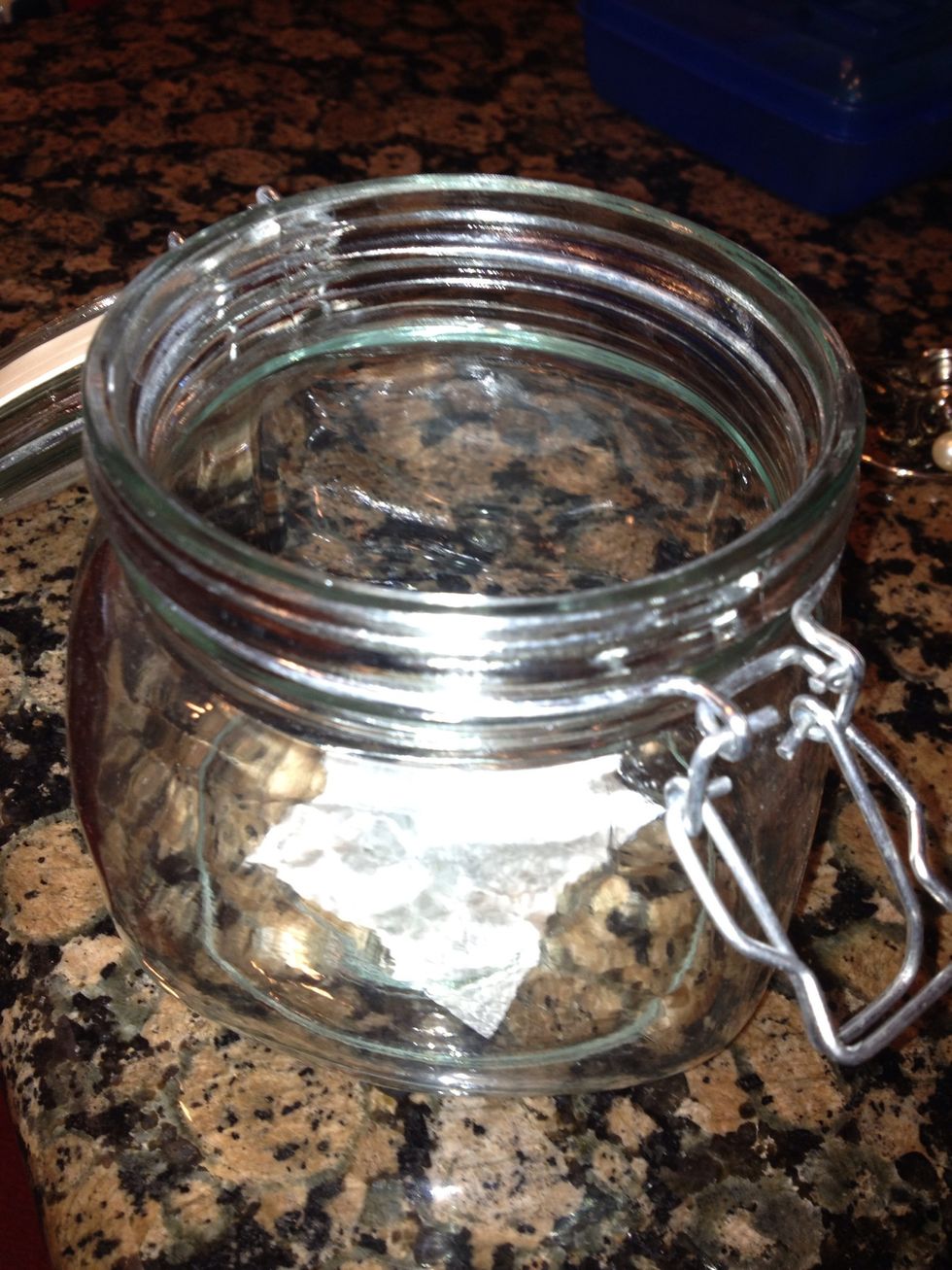 Mason jar.