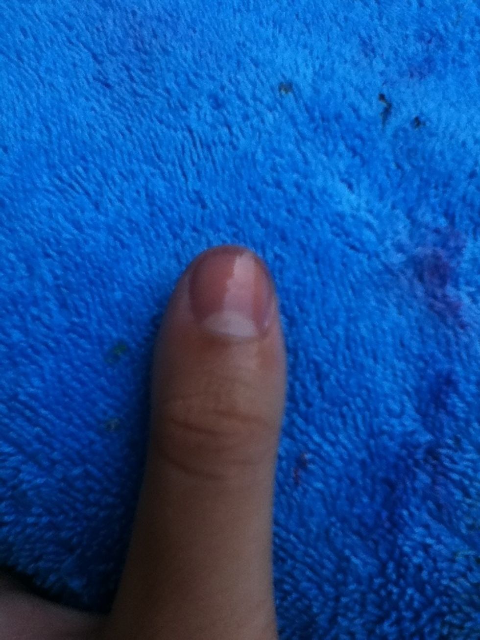 Massage into your nail.