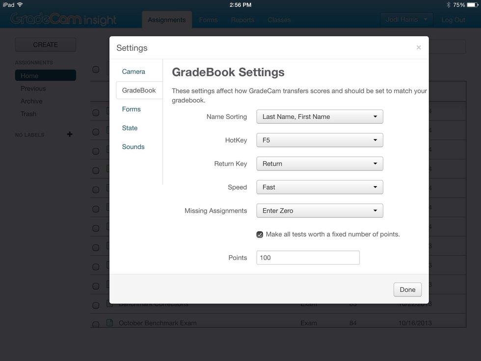 Match your settings to mine. The only two hotkeys that will work with our laptops are F1 & F5. If one doesn't work for you, try the other.
