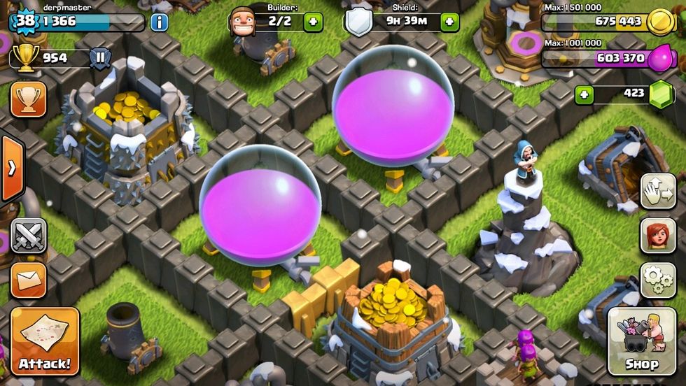 Max out, or upgrade until you can't anymore, your gold/ elixir collectors and storages.