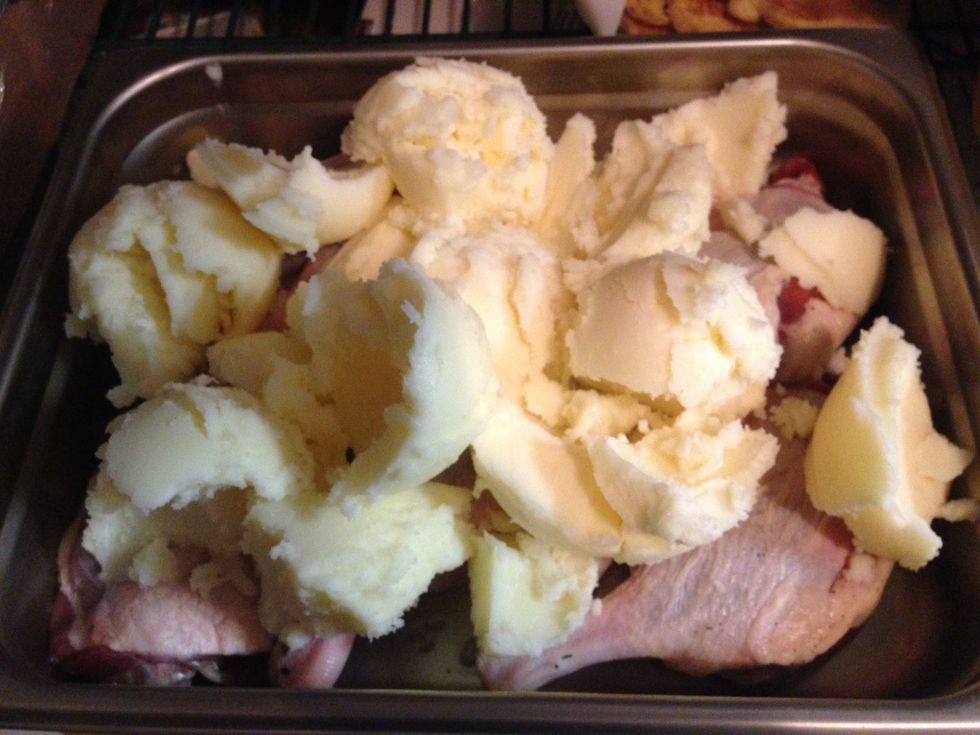 May take a lot of duck fat but it has to cover when melted