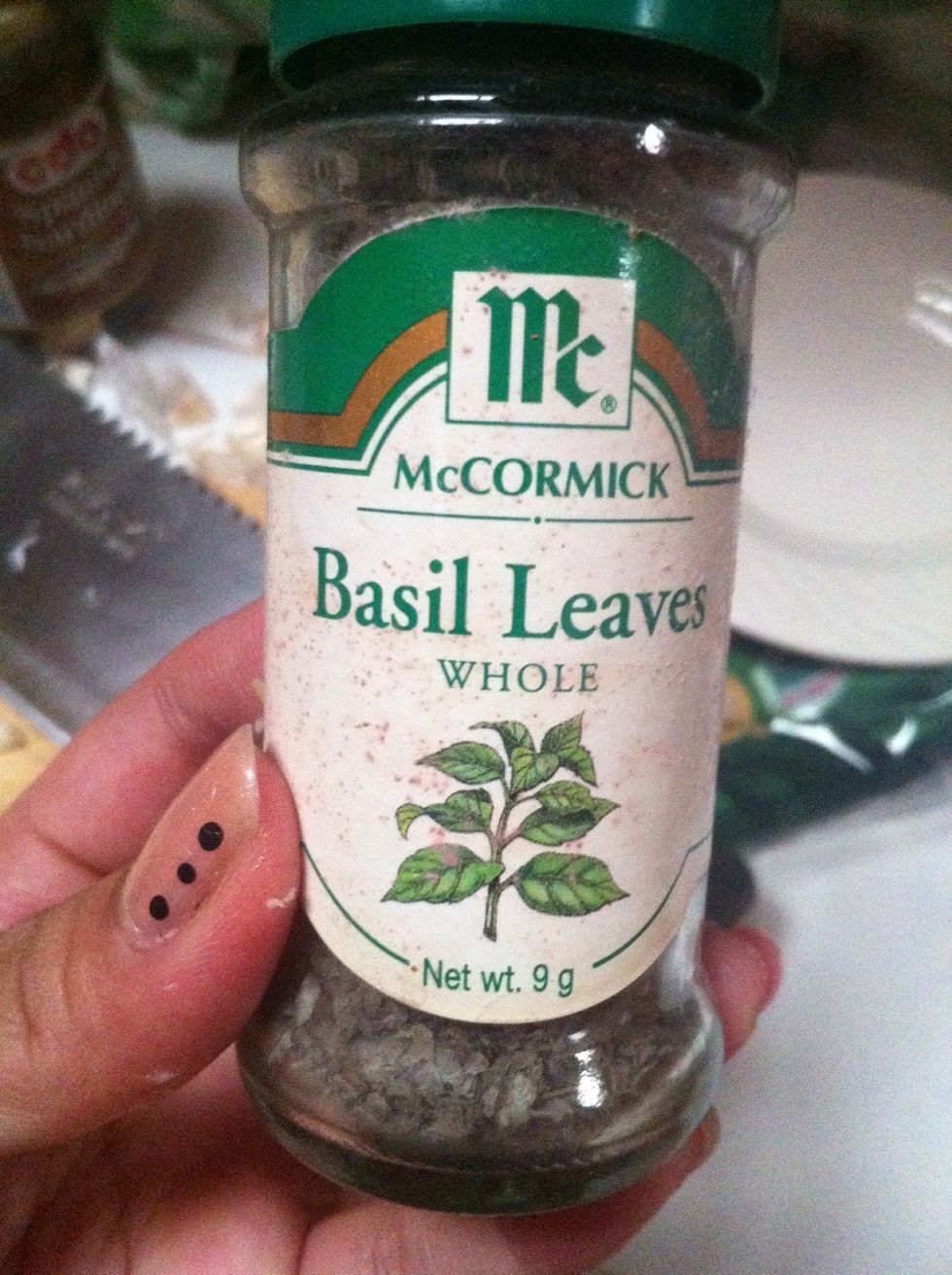 McCormick basil leaves we need it to make our penne a little brighter and it does give good flavors! ;)