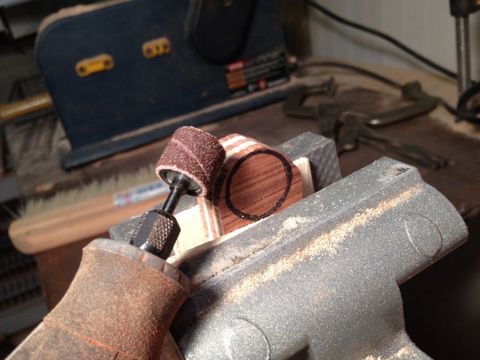 Me and my Dremel. Take your time, yes I know it's not spinning, it's too dangerous while taking pictures.