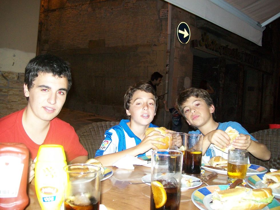 Me and my friends at a local bar.