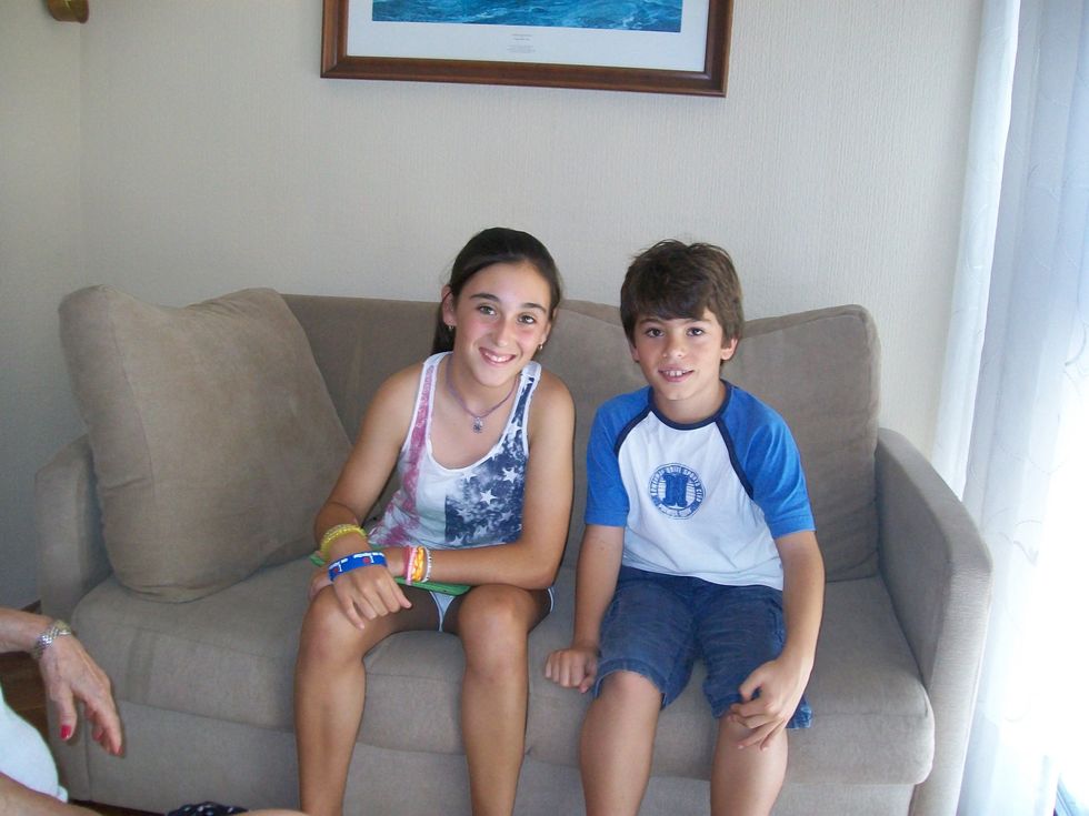 Me and my other cousin at Barcelona