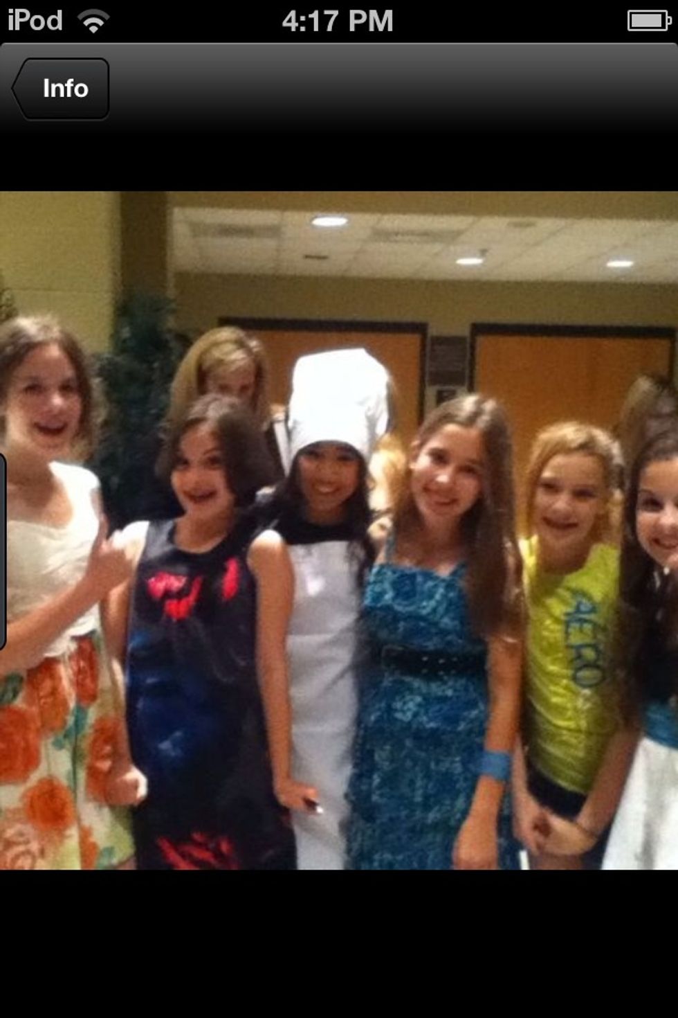 Me at my play. I'm in the middle