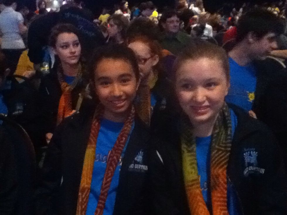 Me with my friend Kelsey at a theatre competition in Atlanta, Georgia