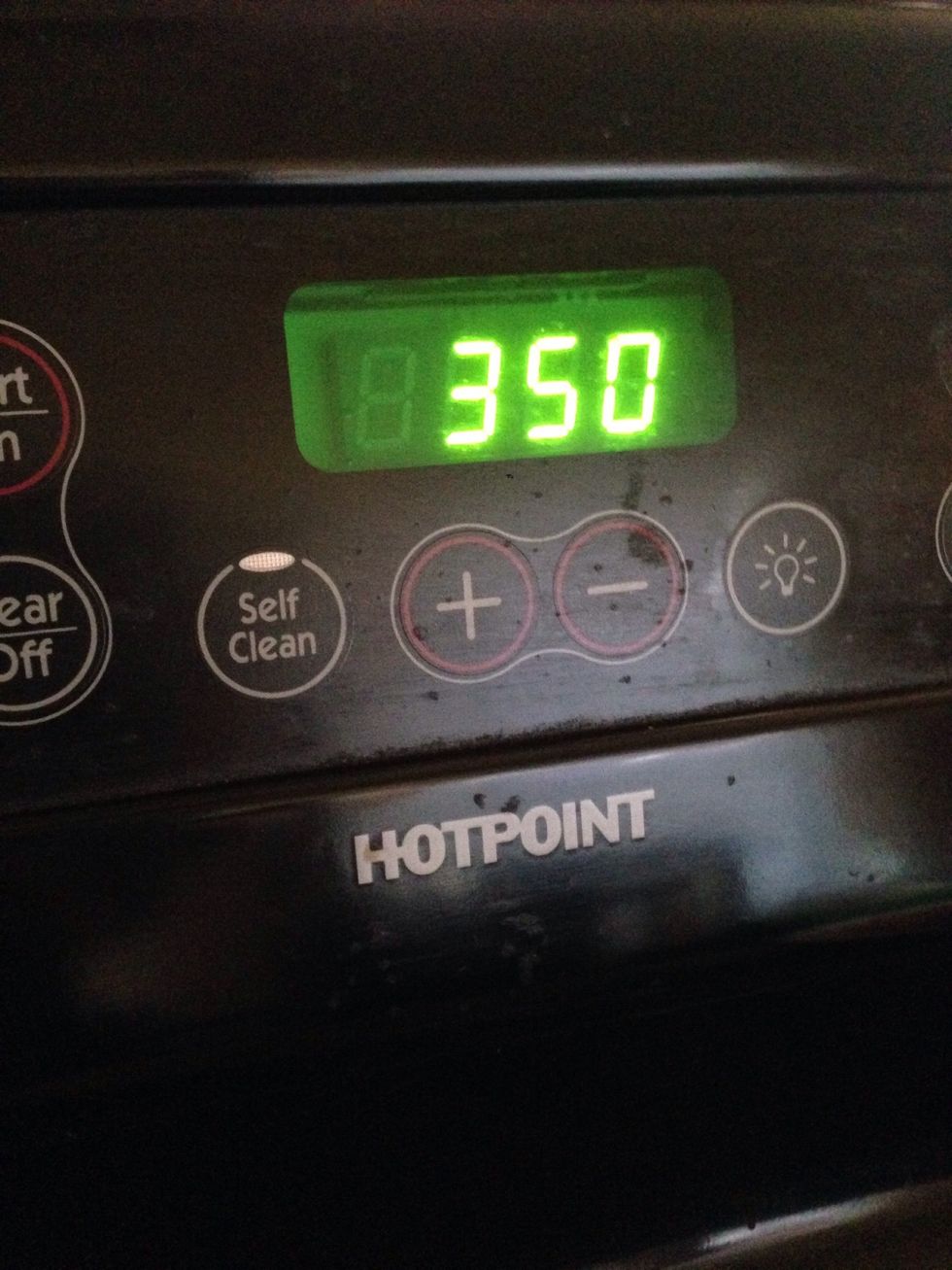 Mean while, Preheat your oven!!