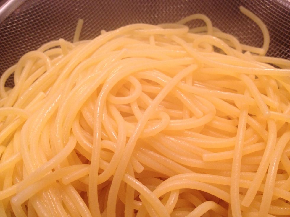 Meanwhile cook your pasta according to the package directions.