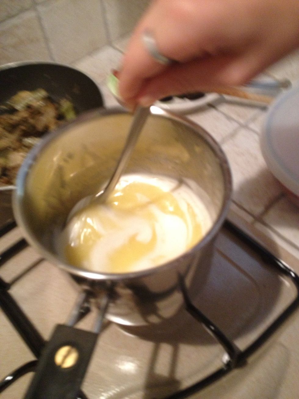Meanwhile, melt the butter