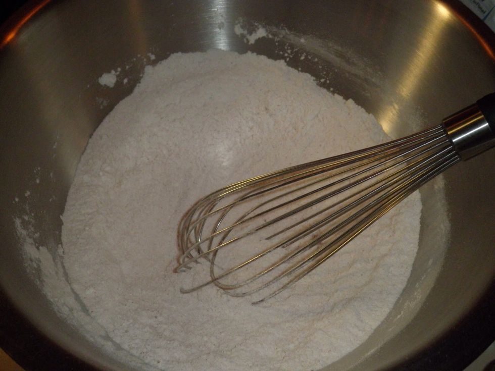 Meanwhile mix flour, cornstarch, lemon zest and salt in a large bowl.