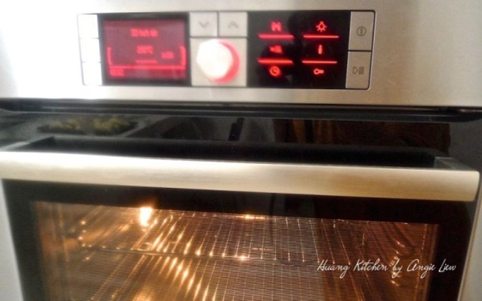 Meanwhile, preheat oven to 200 degree C (400 degree F).