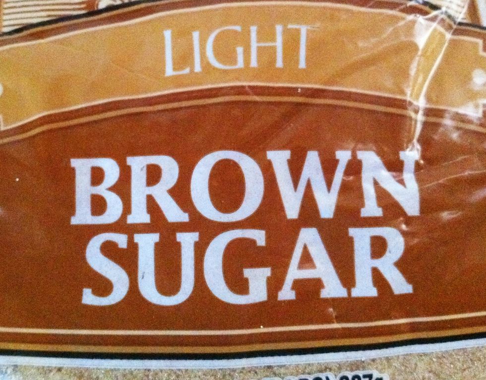 Measure 1 cup of brown sugar.