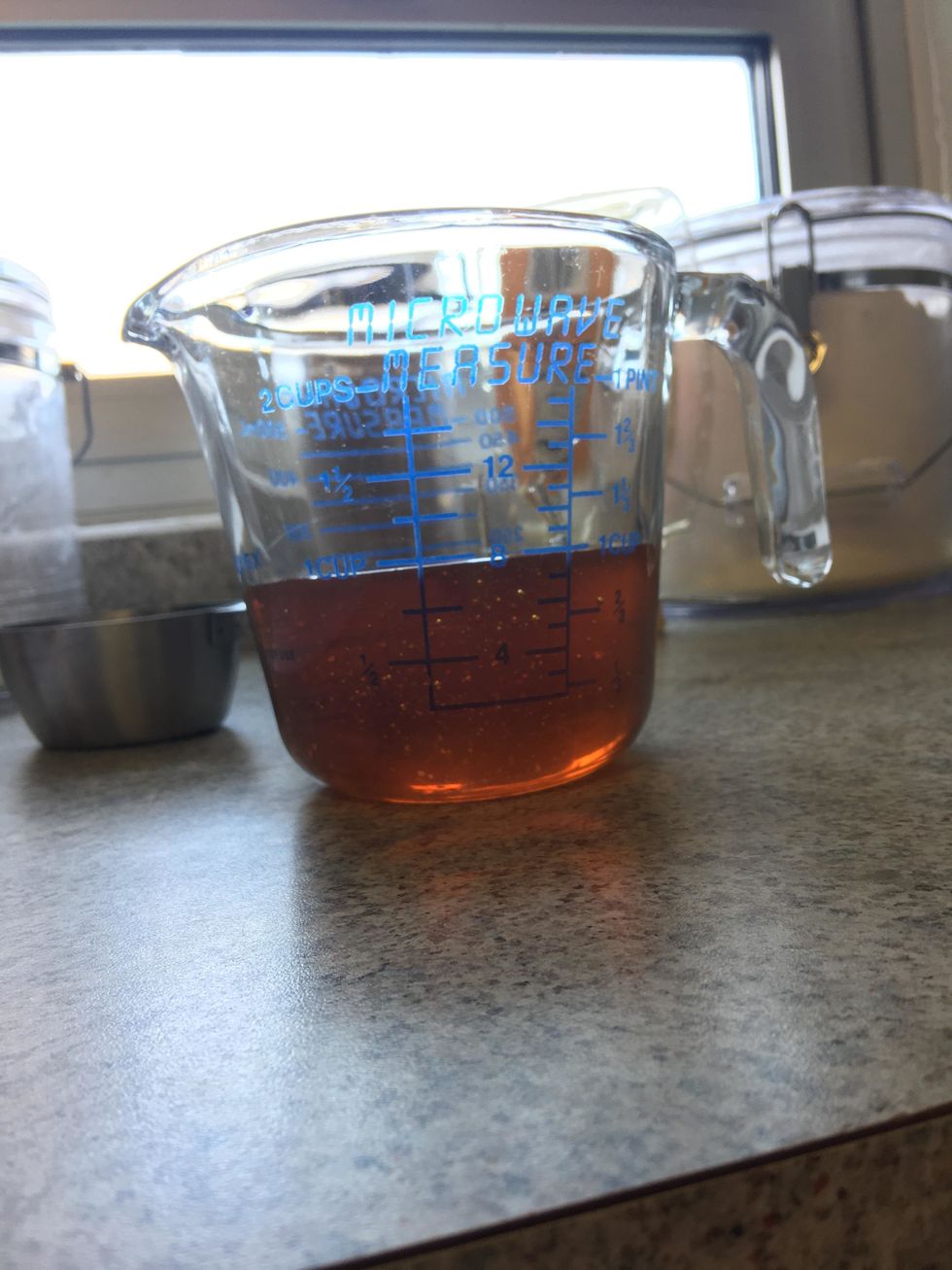 Measure 1 cup of Honey in a liquid measuring cup and pour into the saucepan.
