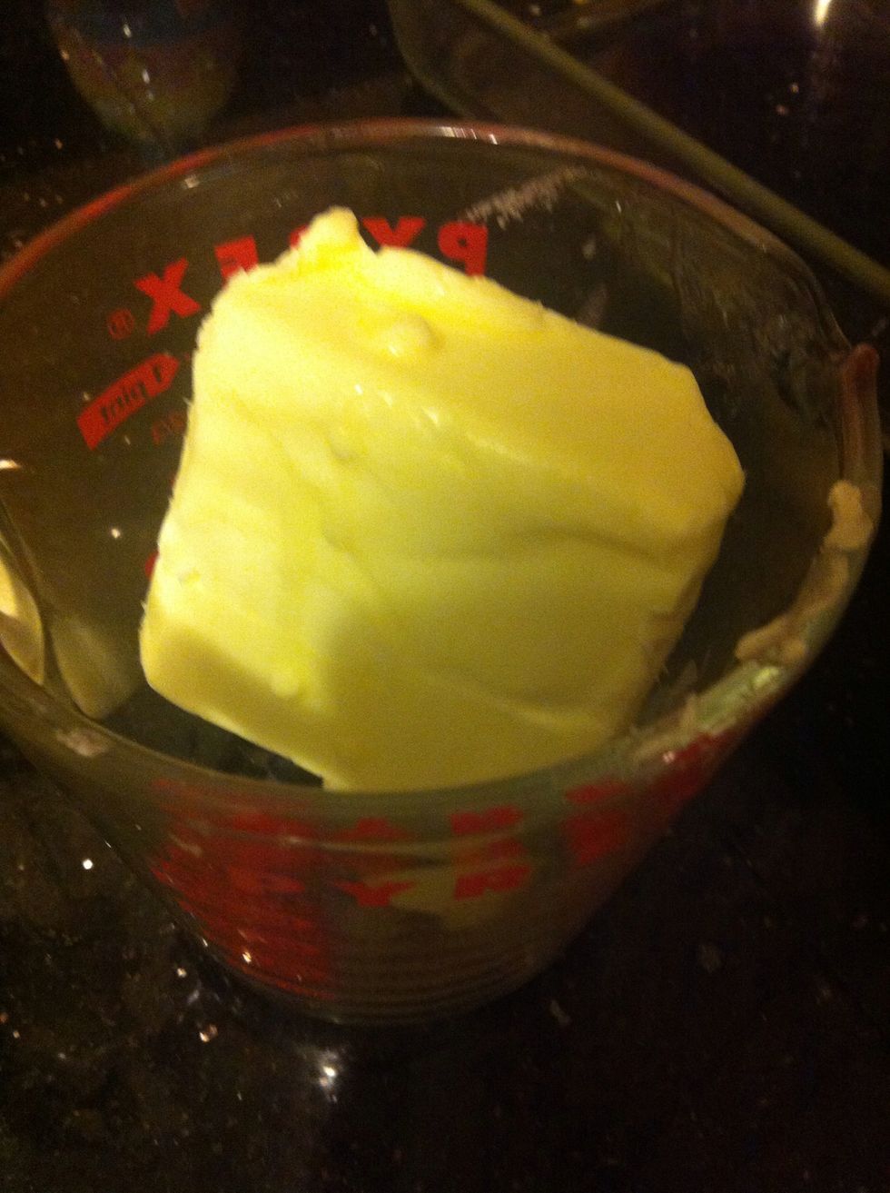Measure 1 cup stick of butter.