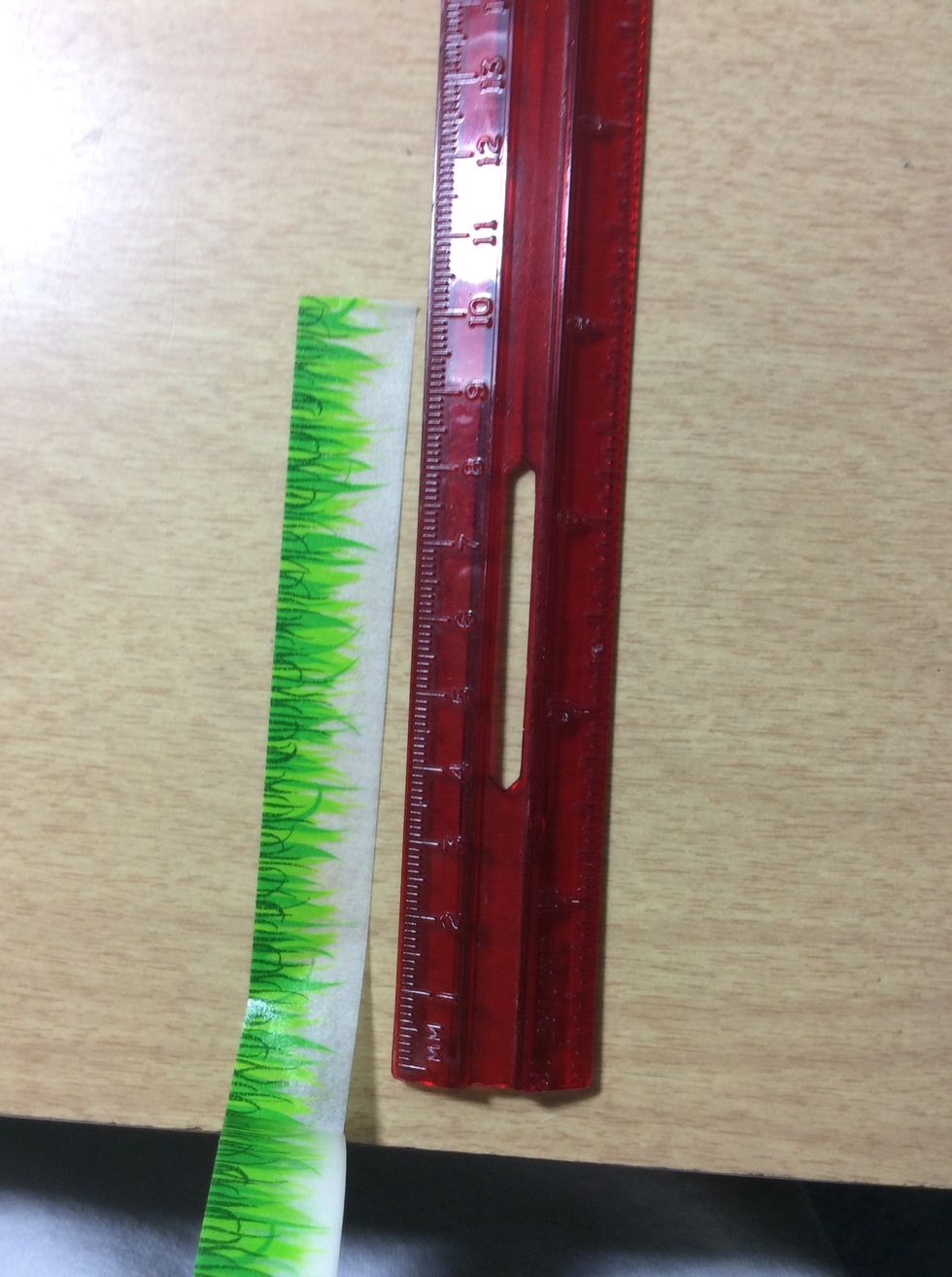Measure 10 centimeters of washi tape