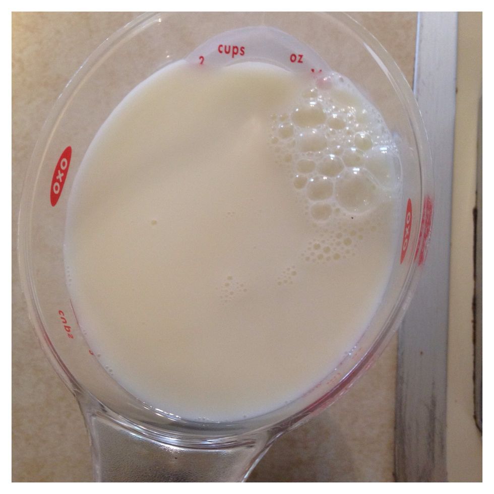 Measure 2 cups of milk.