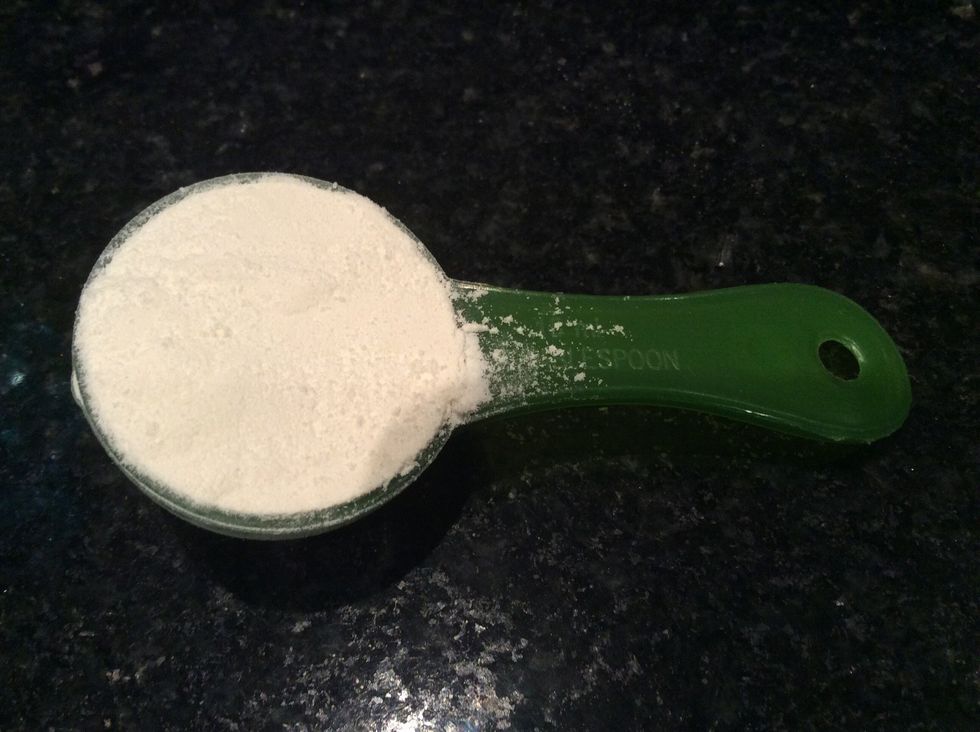 Measure 2 tablespoons of flour