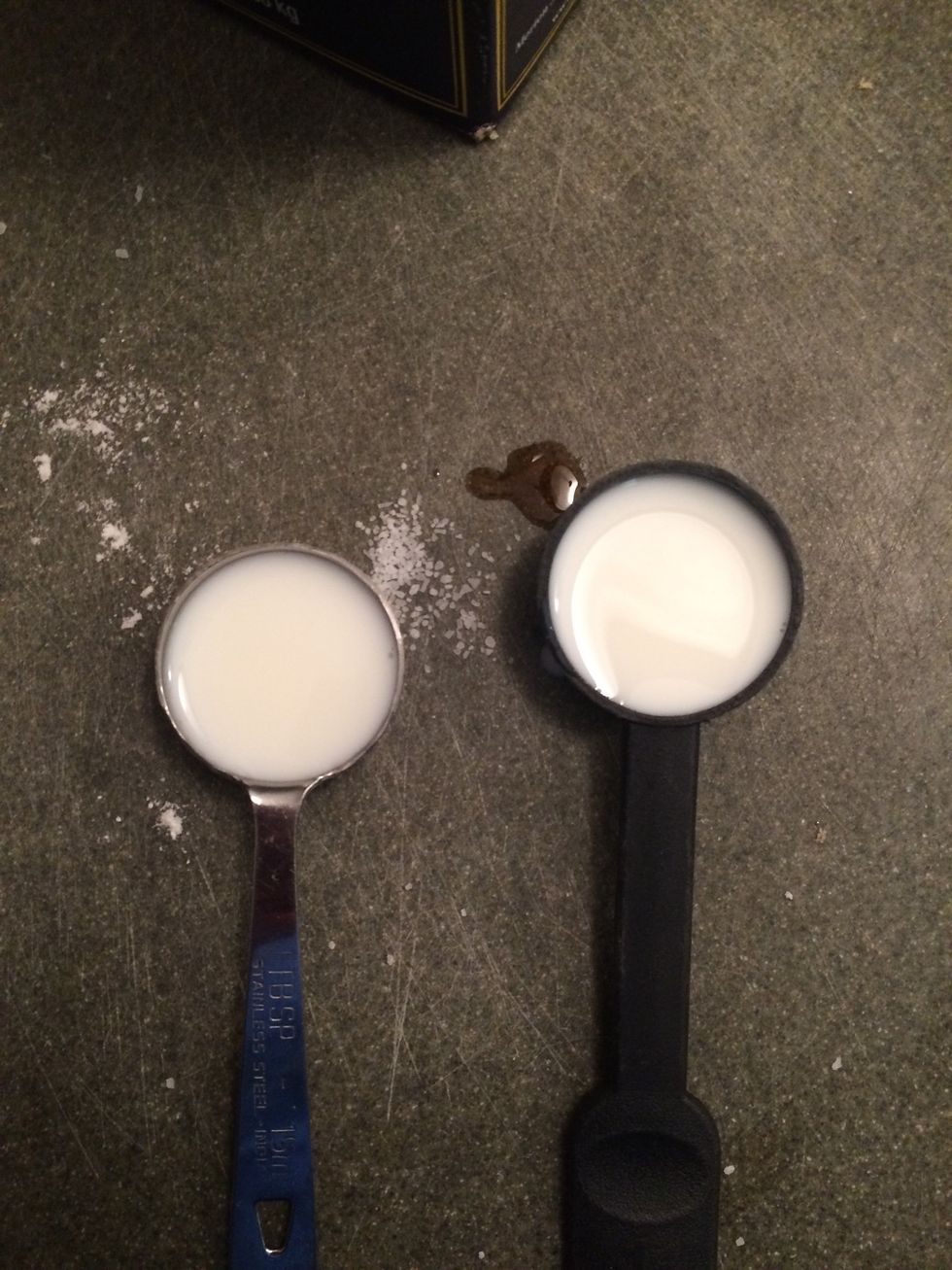 Measure 2 Tablespoons of Milk