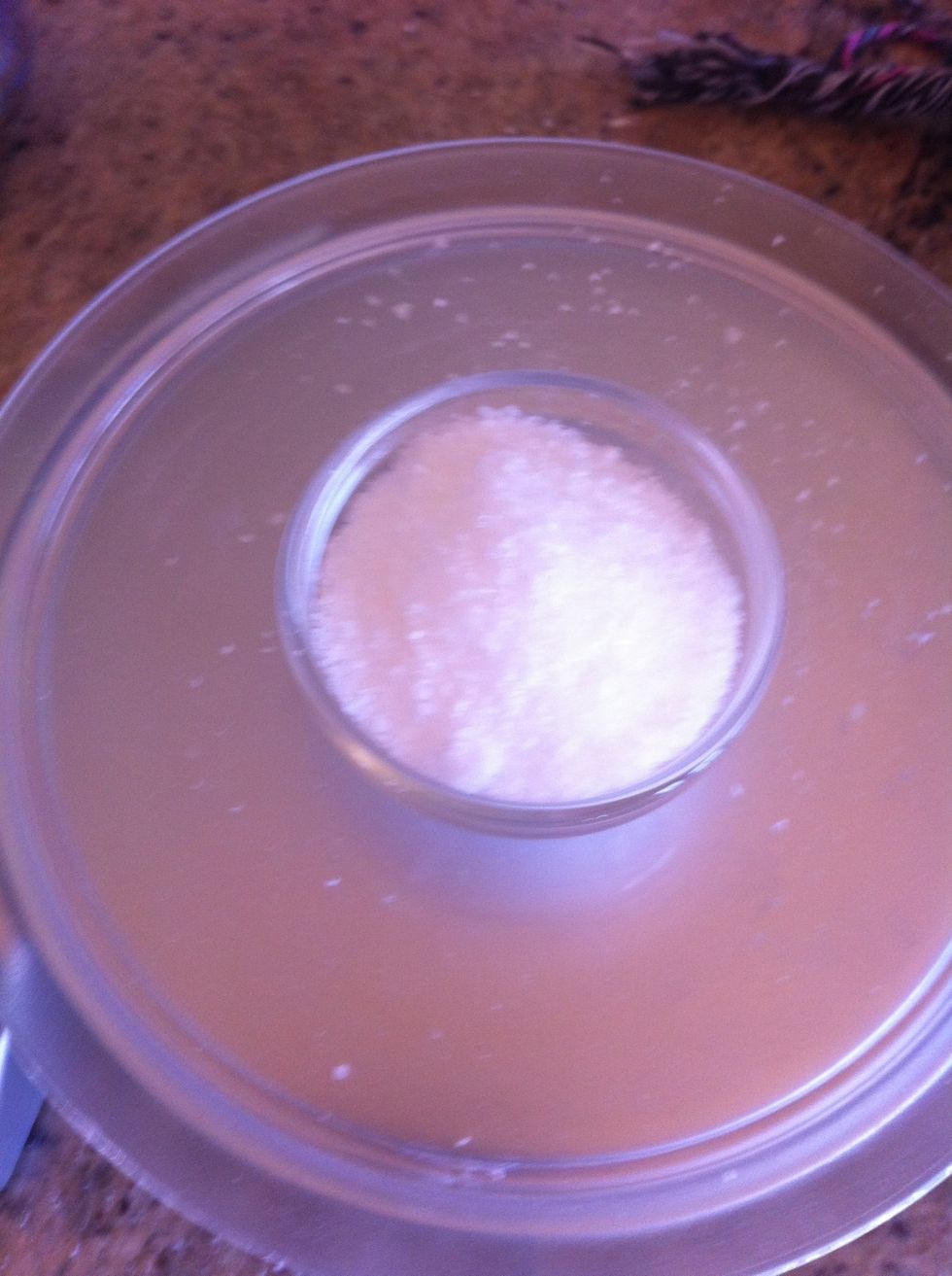 Measure 20 grams of salt.